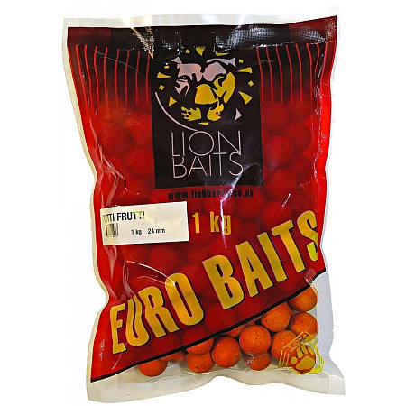 LION BAITS бойлы растворимые EURO BAITS 24мм TUTTI-FRUTTI (тутти-фрутти) 1кг