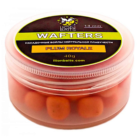 LION BAITS бойл нейтральной плавучести WAFTERS  PLUM ROYALE 14мм 